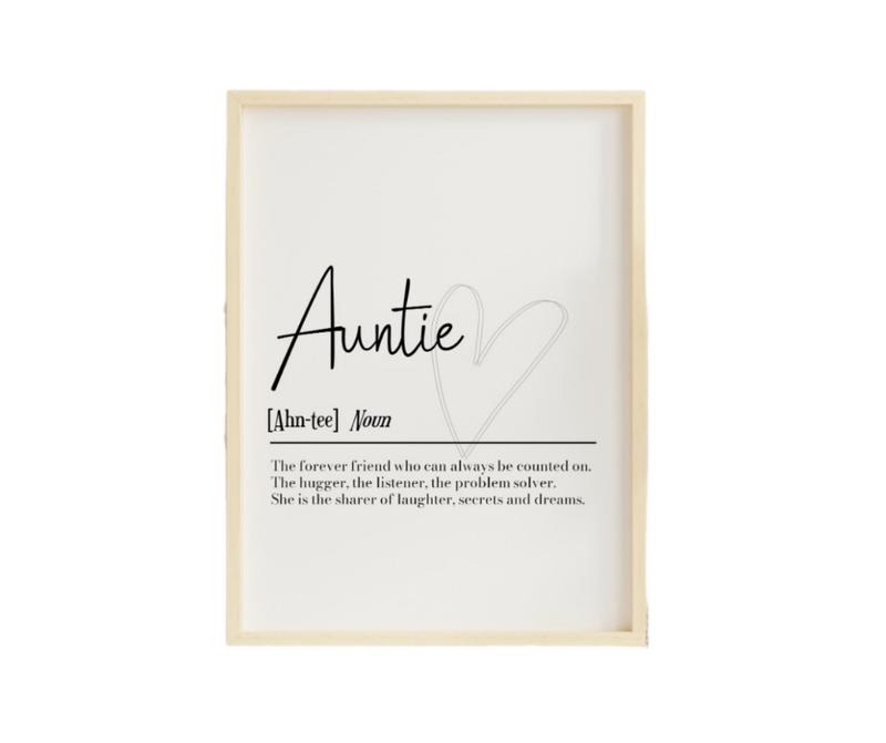Auntie Definition Print Auntie Aunt Aunty Definition Print Thank You Art Family Aunt Art Prints Poster Prints No Frame Decor Landscape T-Shirts, Hoodie, Sweatshirt