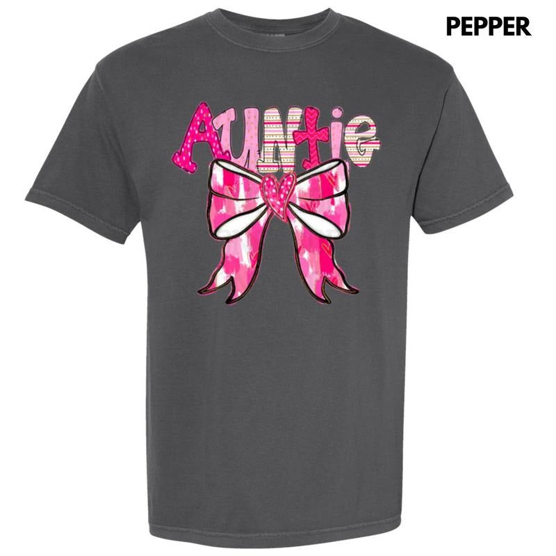Auntie Valentine Coquette Comfort Colors T-Shirt Hoodie, Sweatshirt | GrindPrints.com