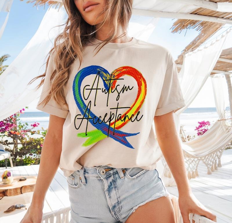 Autism Acceptance DTF Transfers - THIS IS NOT A SHIRT Hoodie, Sweatshirt | GrindPrints.com