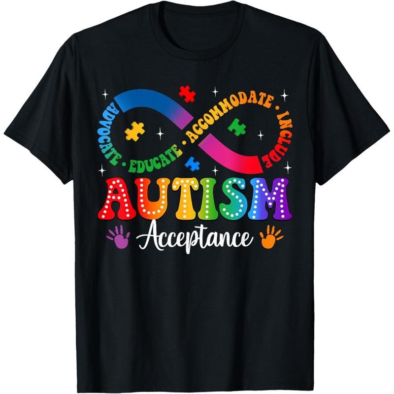 Autism Awareness Acceptance Shirt Infinity Symbol Men Women T-Shirt Hoodie, Sweatshirt | GrindPrints.com