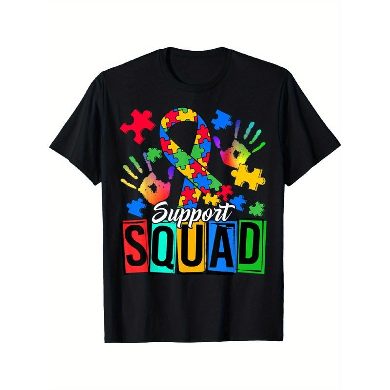 Autism Awareness Autism Support Squad Family T-Shirt Hoodie, Sweatshirt | GrindPrints.com