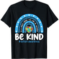 Autism Awareness Rainbow In April We Wear Blue Ribbon Autism T-Shirt Hoodie, Sweatshirt | GrindPrints.com