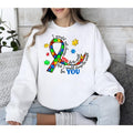 Autism Awareness Sweatshirt, Awareness Hoodie, Be Kind Shirt,  I Would Not Change You for The World | GrindPrints.com