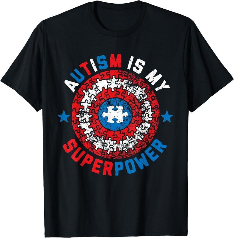 Autism Is My Superpower T-Shirt | Unisex Cotton Tee, Size S-3XL Hoodie, Sweatshirt | GrindPrints.com