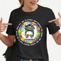 Autism Mom She Is Clothed With Strength And Dignity And She Laughs Without Fear Of Future Pron Autism Awareness T-Shirt...
