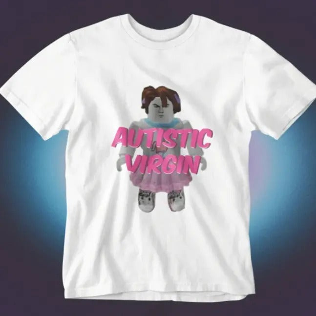 Autistic Virgin Funny Graphic T-shirt, Satire Funny T-shirt Hoodie, Sweatshirt | GrindPrints.com