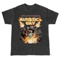 Autistic and Gay Skeleton Explosion Shirt, Unhinged Shirt, Cursed, Unhinge Shirt, Skeleton Autism Meme, Hard...
