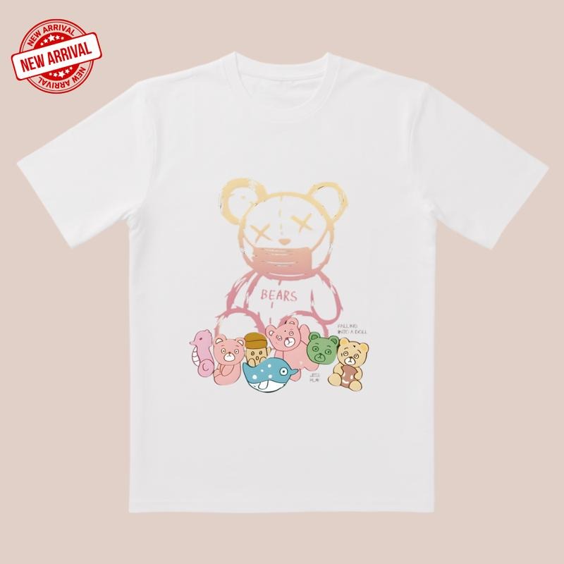 Autumn Cubs! 'Falling Bears' Cotton Tee |   3D Cut & Pastel Clash |   Outdoor Adventure Hoodie, Sweatshirt | GrindPrints.com