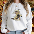 Avatar The Last Airbender - Flying Appa Embroidered T-Shirt, Sky Bison Appa Sweatshirt Hoodie | GrindPrints.com