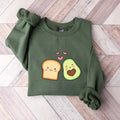 Avocado Shirt, Avocado Lover Shirt, Avocado Farmer Sweatshirt, Vegan Shirt, Vegan Food Womenswear Bottom Casual Cotton...