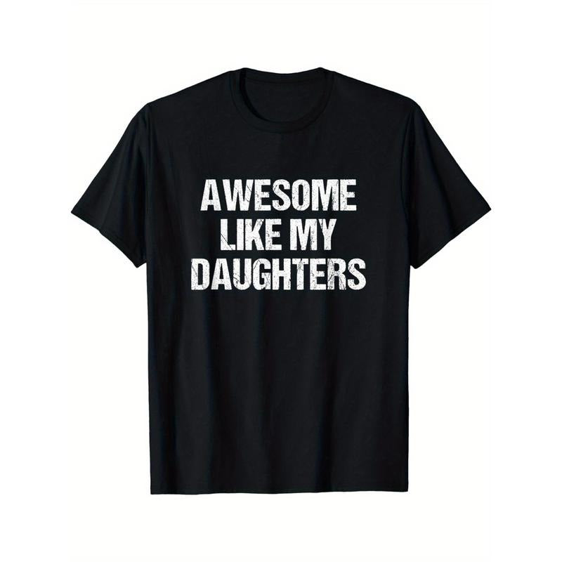 Awesome Like My Daughters Mom Dad Mother's Day Father's Day T-Shirt Made in USA Hoodie, Sweatshirt | GrindPrints.com