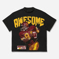Awesome Rugby Player Graphic Print Cotton T-shirt  Casual Cotton Short Sleeve Crewneck Men T-Shirt Streetwear Menswear...