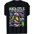 Axolotls Of The World Cute Kawaii Axolotl T-Shirt Made in USA Hoodie, Sweatshirt | GrindPrints.com