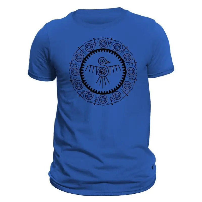 Aztec Quetzal Bird Round Frame Mesoamerican Culture T-Shirt Hoodie, Sweatshirt | GrindPrints.com