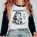 B*tchcraft Unisex Shirt, Sarcastic Retro Housewife Shirt Available in Long Sleeve, Raglan or Short Sleeve Hoodie, Sweatshirt