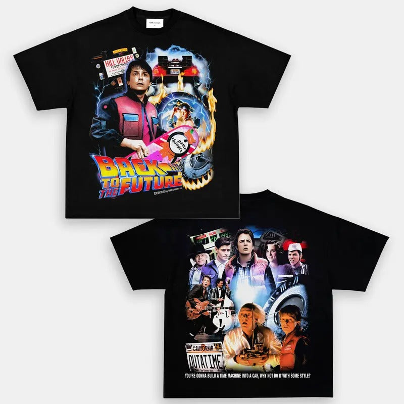 BACK TO THE FUTURE V2 TEE Trending Movie T shirt Vintage 90s T-shirt gift for Movie fans gift for him gift for her unisex...