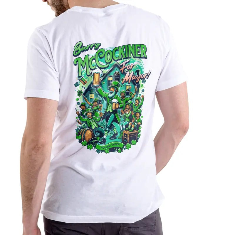 BARRY MCCOCKINER FOR MAYOR T Shirt, Unisex Cotton Menswear Top Hoodie, Sweatshirt | GrindPrints.com