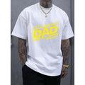 BEST DAD IN THE GALAXY Print Outdoor Sports T-shirt For Men, Casual Short Sleeve, Round Neck Top, Fashion Trendy Tee,...
