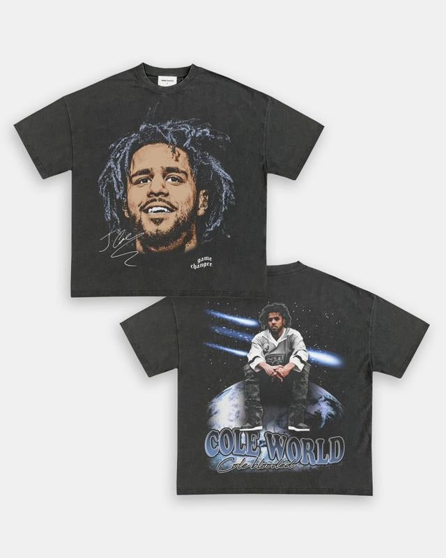 BIG FACE JCOLE TEE - SWEATSHIRT - HOODIE 2SIDES GRAPHIC TEES, MUSIC TOUR, GIFT FOR FANS TTP | GrindPrints.com