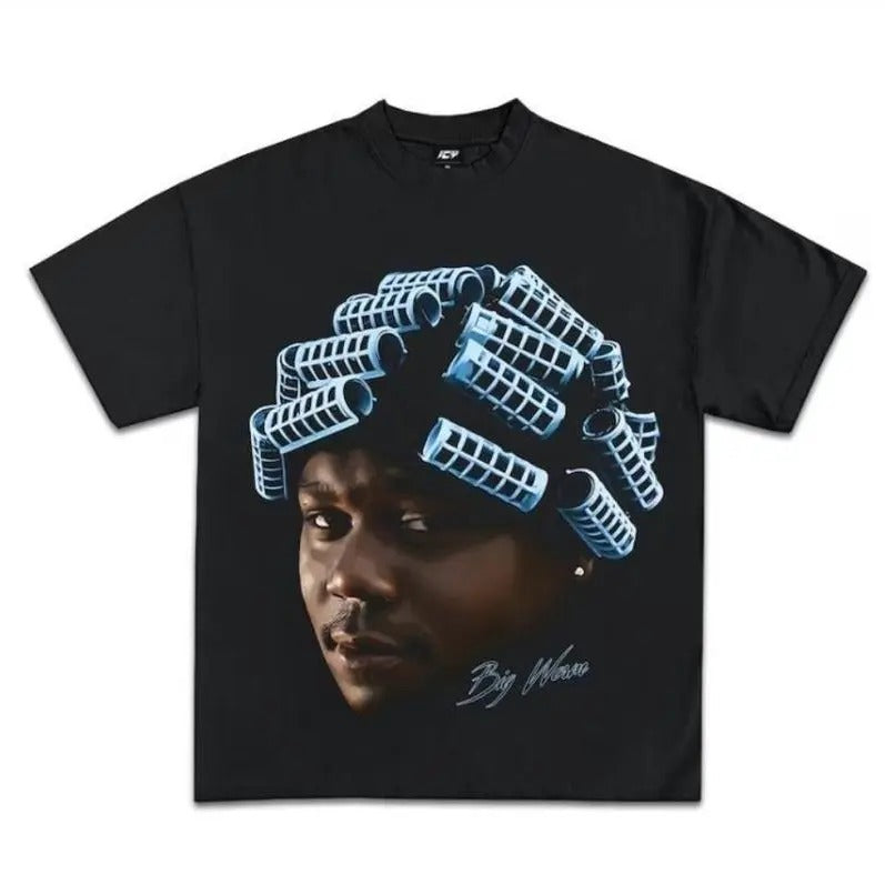BIG WORM T-SHIRT Rap Tee Concert Hip Hop Shirt, Gift For Fans Summer Tee Cotton Menswear Hoodie, Sweatshirt | GrindPrints.com