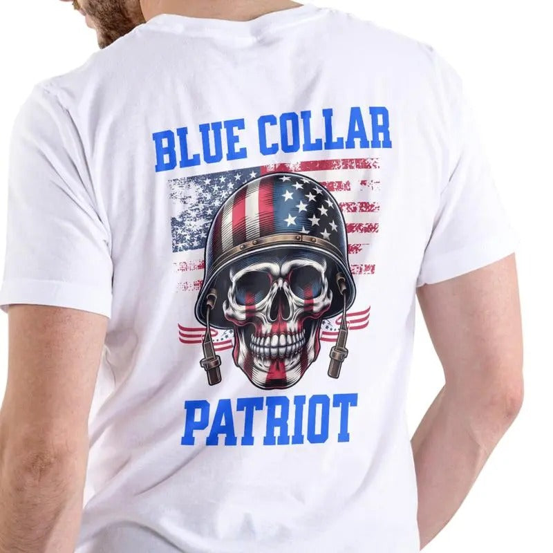 BLUE COLLAR PATRIOT shirt Hoodie, Sweatshirt | GrindPrints.com