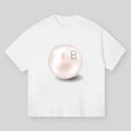 BOUNCE BACK Table Tennis 8 Pearl Print T-shirt, Vintage Graphic Tee, Y2k Clothing, Unisex Cotton Crewneck T-Shirt