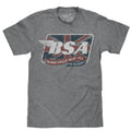 BSA Motorcycles Union Jack T-Shirt - Gray Hoodie, Sweatshirt | GrindPrints.com