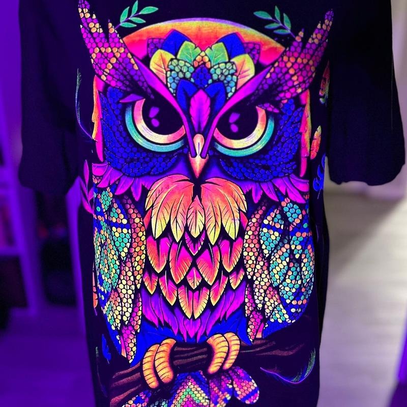 Baby owl T-shirts Black Cotton Hoodie, Sweatshirt | GrindPrints.com