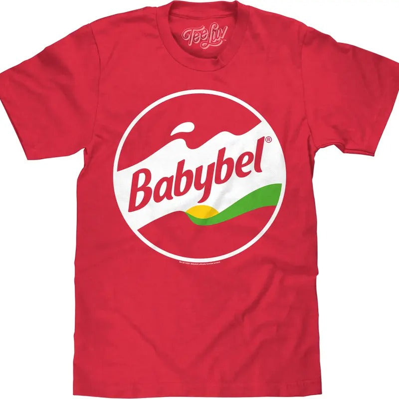 Babybel Snack Cheese Logo T-Shirt - Red Heather Hoodie, Sweatshirt | GrindPrints.com