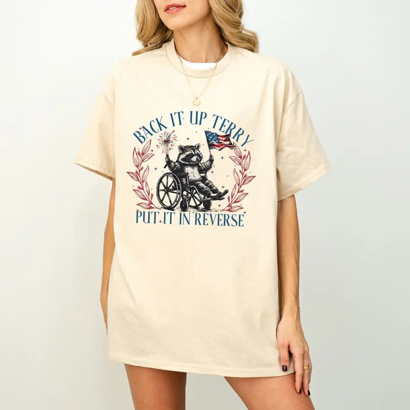 Back It Up Terry Shirt, America Shirt, Retro 4th of July Shirt, USA Shirt, Independence Day Shirt, 1776 Shirt, Funny...