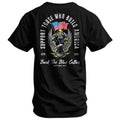 Back The Blue Collar Men's T-Shirt Hoodie, Sweatshirt | GrindPrints.com
