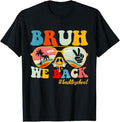 Back To School Shirts, Bruh We Back First Day Of School Back To School For Teachers T-Shirt Cotton Fashion Casual Classic...