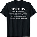 Back To School Shirts, Funny Physics Shirts, Physicist Definition Wizard Scientist Physics T-Shirt Cotton Fashion Casual...