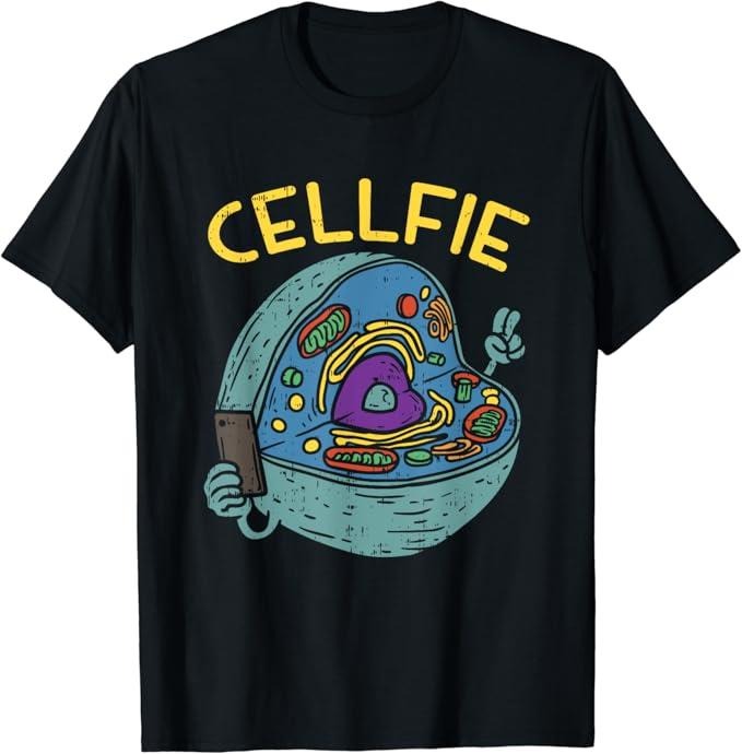 Back School Shirts Funny Teacher Cell Fie Funny Science Biology Teacher Cotton Casual Classic T-Shirts, Hoodie, Sweatshirt