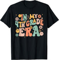 Back To School Shirts, In My Fourth Grade Era Retro 4th Grade Back to School T-Shirt Cotton Fashion Casual Classic...