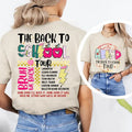 Back To School Tee Retro The Back To School Tour T-Shirt, Teacher Gift, ABCD Teacher T-shirt, Kindergarten Teacher...