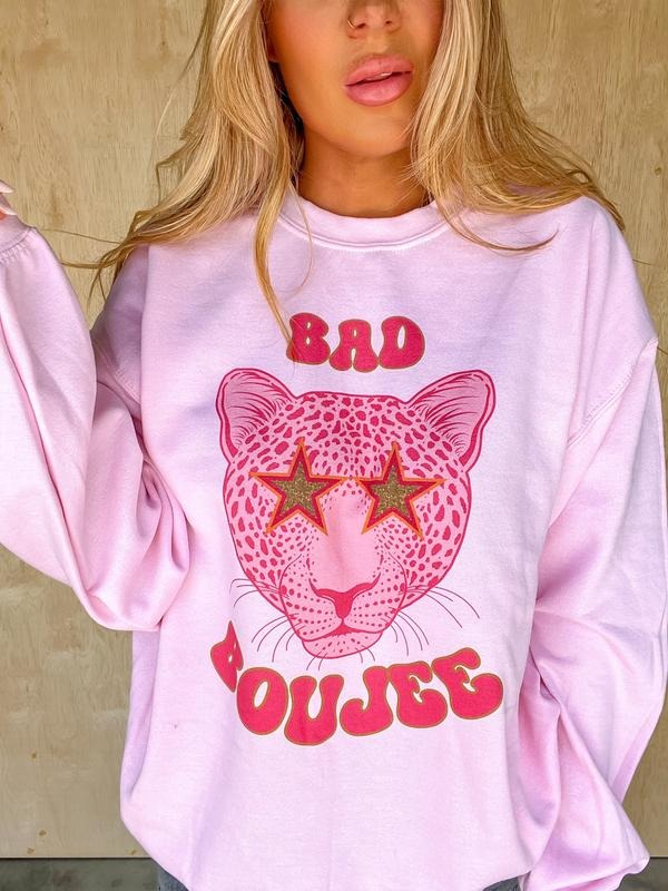 Bad Boujee Graphic Sweatshirt T-Shirts, Hoodie | GrindPrints.com