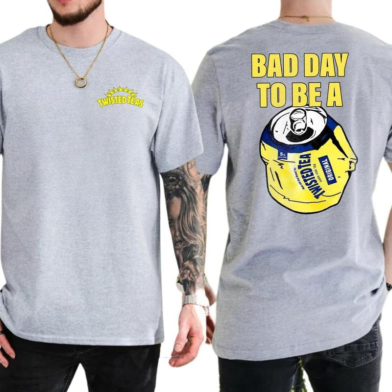 Bad Day To Be A Twisted Tea T-shirt 2-Sided, Men's Drink Shirt, Tea Drinking Tee, Funny Gift For Men, Classic Casual...