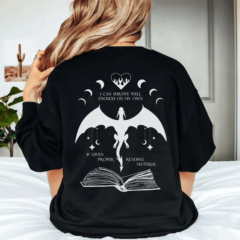 Bad Moms Book Club Sweatshirt - I Can Survive Well Enough Crewneck T-Shirts, Hoodie | GrindPrints.com