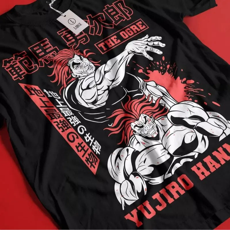 Baki Hanma T-Shirt Baki the Grappler Yujiro Boxing Gym Anime Gift Shirt All Size Hoodie, Sweatshirt | GrindPrints.com