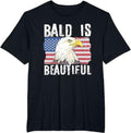 Bald Is 4th July Independence Day Bald Eagle Casual Basic Smooth Cotton Menswear T-Shirts, Hoodie, Sweatshirt