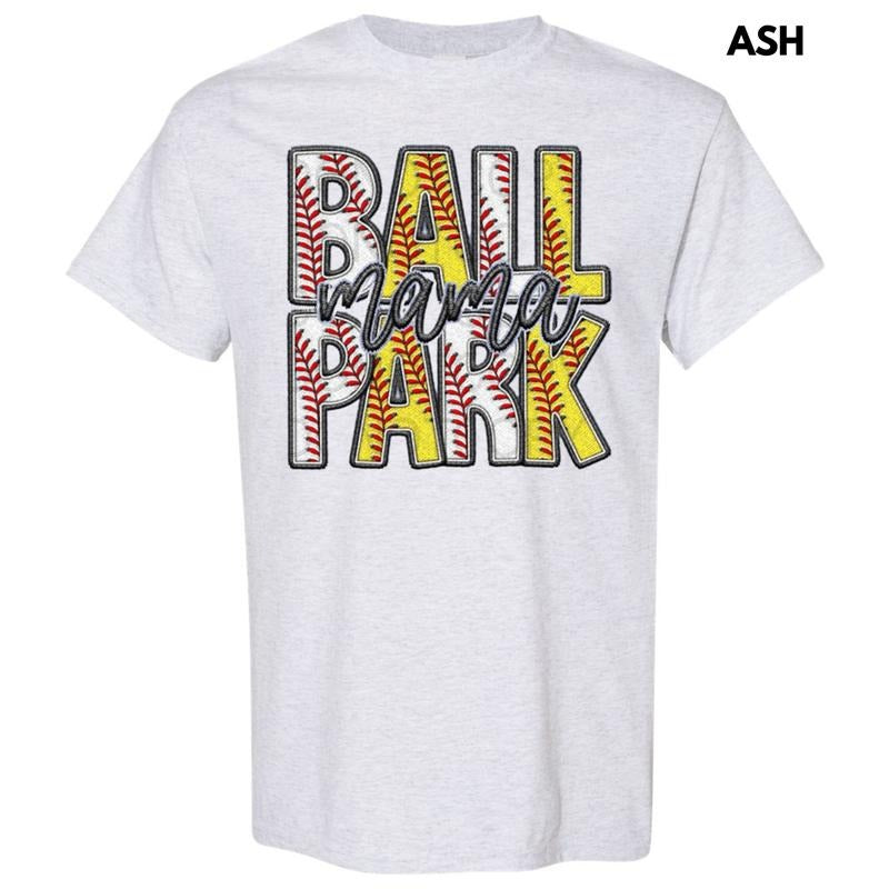 Ball Park Mama Gildan Short Sleeve T-Shirt Hoodie, Sweatshirt | GrindPrints.com