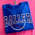 Baller Puff Print Gildan Sweatshirt T-Shirts, Hoodie | GrindPrints.com