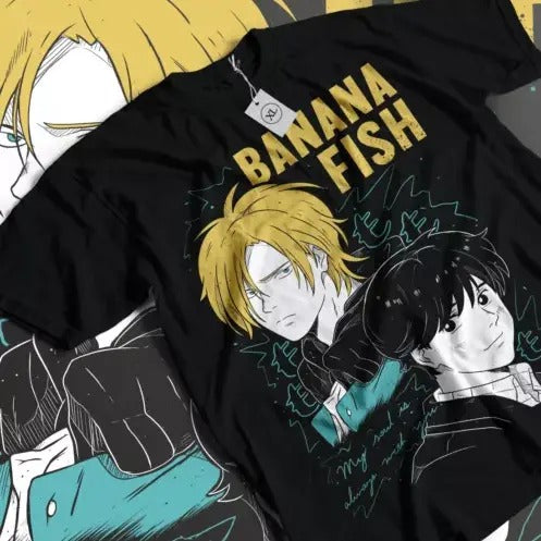 Banana Fish T-shirt Ash Lynx Eiji Okumura Card Anime New Shirt All Size Hoodie, Sweatshirt | GrindPrints.com