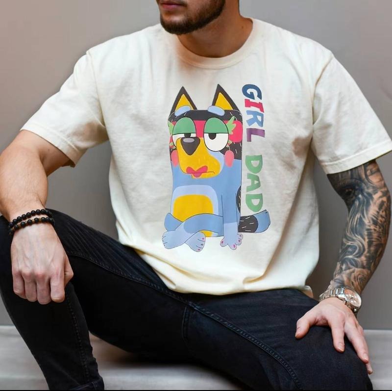 Bandit Girl Dad Shirt Bluey Shirt, Bluey Shirt, Bingo Shirt, Bluey and Bingo, Fathers day shirt, Bingo Heeler, Gift, Gift...