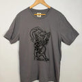 Banjo Goat  Woodblock Hand-Printed T-Shirt Cotton Menswear Top Graphics Hoodie, Sweatshirt | GrindPrints.com