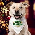 Bark Humbug Bandana, Christmas Dog Neck Scarf, Puppy Christmas Bandana, Pet Accessories, Dog Owner Holiday Handkerchief....