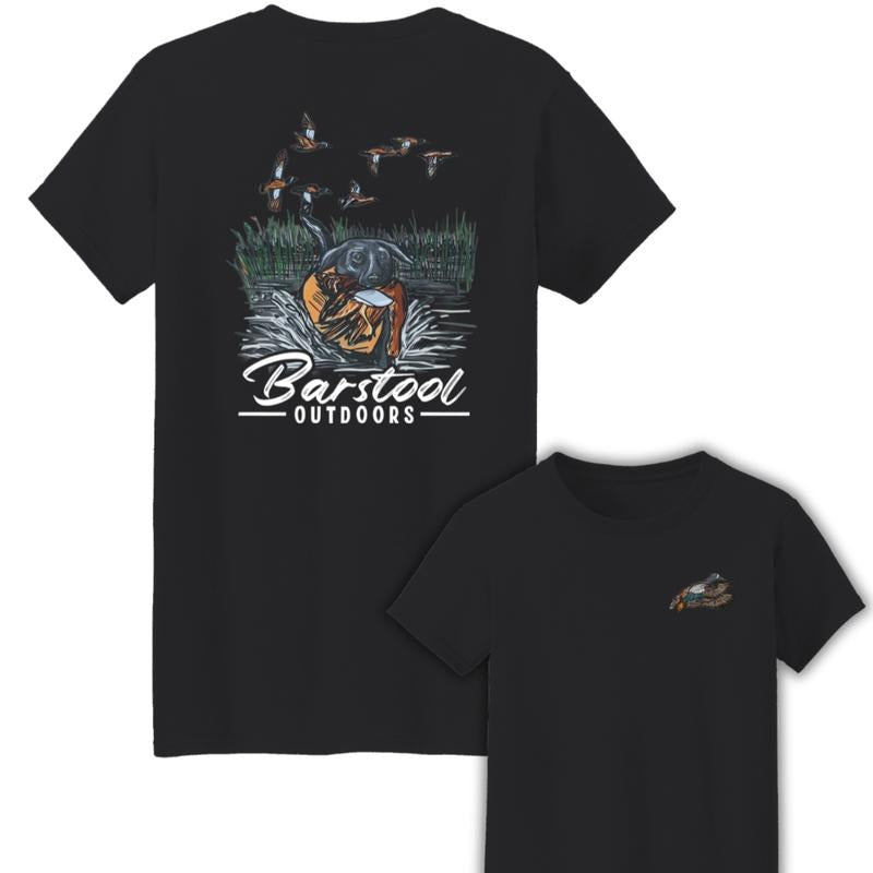 Barstool Outdoors Duck Hunt Two Sides Cotton Unisex T-Shirt Hoodie, Sweatshirt | GrindPrints.com