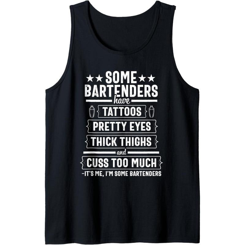 Bartender Gift Women Men Thighs Funny Bartending Mixologist Tank Top made in usa T-Shirts, Hoodie, Sweatshirt