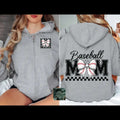 Basbeball Mama Zip Hoodie on Sport Grey T-Shirts, Sweatshirt | GrindPrints.com